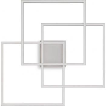 Plafón LED integrado Frame-2 Blanco metal 1 bombilla 9cm