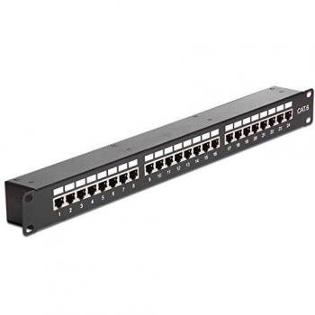 Patchpanel 19 24 Puertos Cat6 de Alta Calidad y Rendimiento - Delock 43295