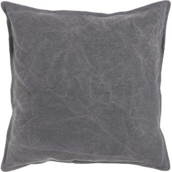 Cojín gris oscuro 100% algodón 45 x 45 cm ALEXANDRA HOUSE