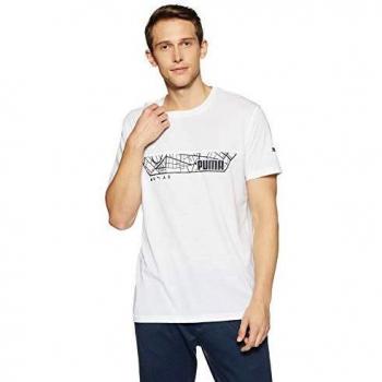 Puma N.R.G.Triblend Graphic T-Shirt, Hombre, White, M