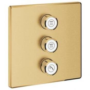 GROHE Grohtherm SmartControl - Mecanismo de control de volumen para grifo empotrado, 3 funciones, acabado cepillado Cool Sunrise