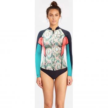 2017 Billabong Ladies Surf Capsule 1mm Peeky Wetsuit Jacket ALOE C41G07 Sizes- - Ladies 12