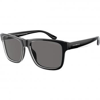 Emporio Armani EA4208F Asian Fit Polarized Men's Sunglasses Black 57mm