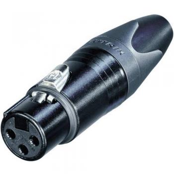Neutrik NC3FXX-B 3-Pin Female XLR Connector with Gold Contacts