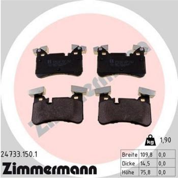 Pastillas de freno ZIMMERMANN 24733.150.1