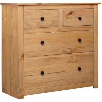 Aparador de madera maciza de pino estilo Panamá 80x40x83 cm
