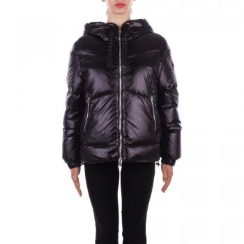 Woolrich Women's Short Black Puffer Jacket with Hood - Size XS