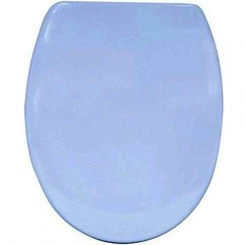 Asiento de Inodoro Termo Duro Blanco con Bisagras de Acero Inoxidable