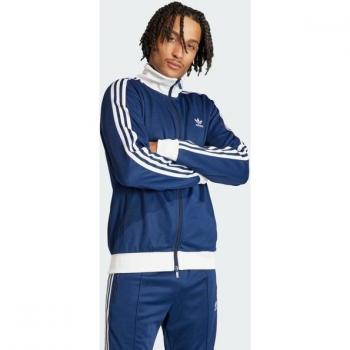 Chaqueta de Pista Adidas Beckenbauer Hombre Azul Talla XS Poliéster Jersey