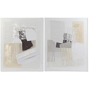 Cuadro DKD Home Decor 80 x 3,7 x 100 cm Abstracto Urbano (2 Unidades)