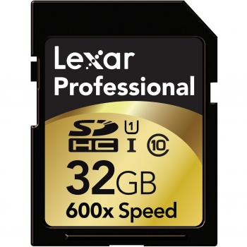 Lexar Professional 600X SDHC - Tarjeta de memoria SecureDigital de 32 GB