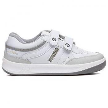 Zapatillas Casual Unisex Estrella Velcro Paredes - Color Blanco - Talla 36