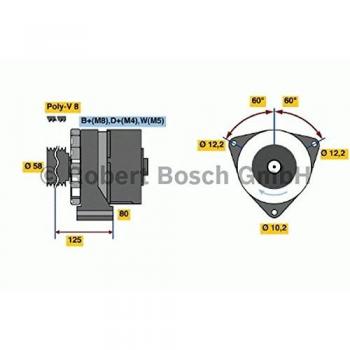 Alternador BOSCH 28V 100A 0 986 043 890