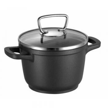 Olla de Carne Filou, Aluminio Fundido (Set 2 piezas, 1 Olla + 1 Tapa), Ø 14 cm, 1.2 L