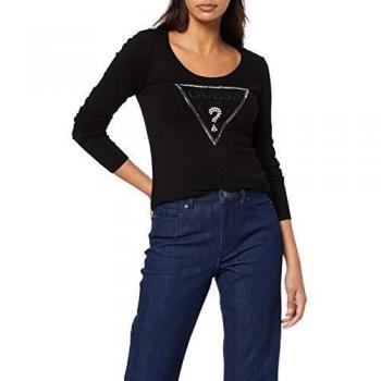 Guess LS RN Nina Sweater Jersey, Negro