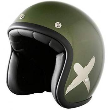 Stormer Casco Jet Pearl X-Rider Caqui Gris Metal, tamaño XS