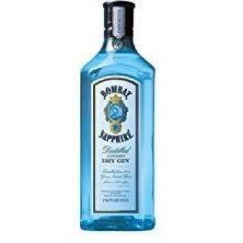Bombay Sapphire Distilled London Dry Gin, 175cl/ 1750ml, 43% vol., Receta de 1761, Infusionada al vapor, Exóticos botánicos seleccionados a mano, De importación, Producida en Inglaterra​