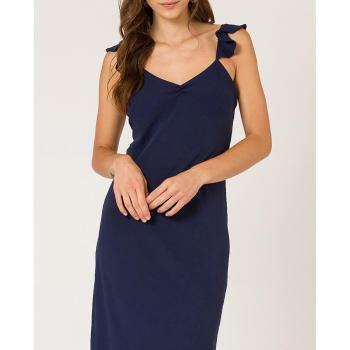 Vestido Naf Naf azul marino