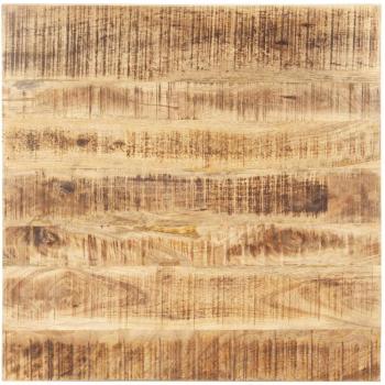 Superficie de mesa Día y Noche - Madera maciza de mango 25-27 mm 70x70 cm