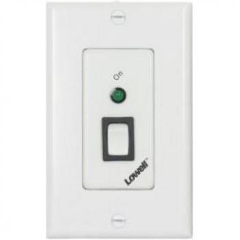 Lowell Manufacturing RPSW-P SPST Rocker Switch with Maintained Closure and White LED