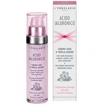 L'Erbolario Triple Action Hyaluronic Acid Face Cream for Normal and Dry Skin 50 ml