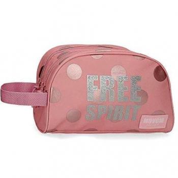 Movom Free Spirit Neceser Dos Compartimentos Adaptable Rosa 26x16x12 cms Poliéster