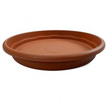 Maceta Plastiken M258505 Terracota de Plástico con Diseño Redondo de 63 cm de Diámetro y 10 cm de Altura