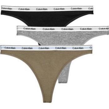 Pack de 3 tangas Calvin Klein - Logo Moderno, Multicolor, Talla S