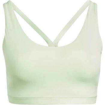 Sujetador deportivo de fitness Adidas Essentials All Me MS Mujer, Medium Support, Color Verde, Talla XS