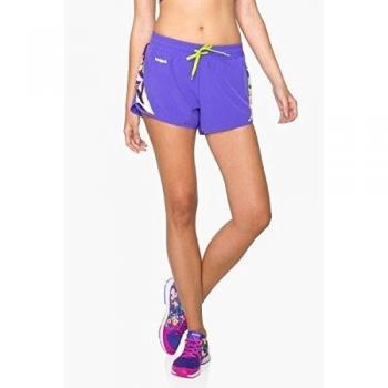 PANTALON CORTO DESIGUAL SHORT MORADO-M
