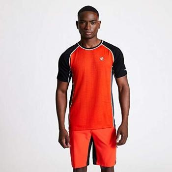 Dare2b Conflux - Camiseta Deportiva De Lana Que Absorbe La Humedad De Forma Natural T-Shirts/Polos/Vests, Hombre, Trail Blaze/Black, XL