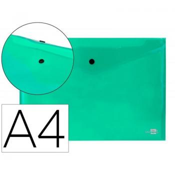 Carpeta Dossier con Broche Verde DIN A4