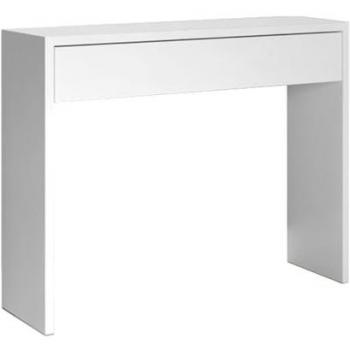 Consola de Entrada Alexandra House Blanco Madera MDP 100x75x30 cm con 1 Cajón