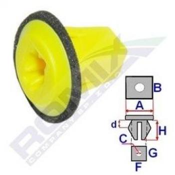 Pinza para tapicería ROMIX ROM B23199 - Clip, listón, herramienta de sujeción, diseño ergonómico, fabricada en acero inoxidable, resistente a la corrosión, ideal para trabajos de tapicería y manual