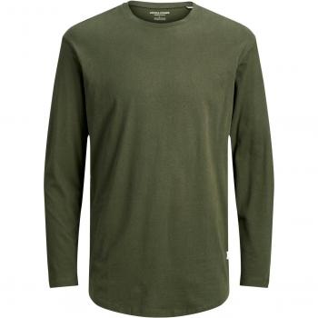 Jack & Jones Noa Long Sleeve T-Shirt for Men in Forest Night Green