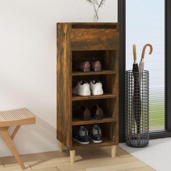 Zapatero Humo 40x36x105 cm Madera multicapa Marrón