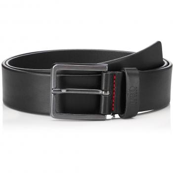 Cinturón de Piel HUGO Gionio Negro para Hombre 105 cm, Casual, Outlet 2024