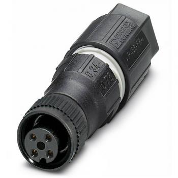 Phoenix Contact M12 4-Pole Sensor/Actuator Connector, Straight, Unassembled, IP65/IP67