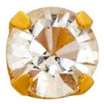 INVERNESS PENDIENTE 24K 84C SOLITARIO NATURAL 3 MM