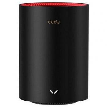 Cudy M3000 AX3000 Dual Band (2.4GHz/5GHz) Wi-Fi 6 (802.11ax) Mesh Router Internal Antenna Black, Red
