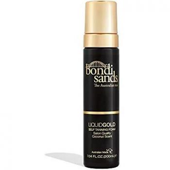 Bondi Sands Liquid Gold Self-Tanning Foam | Lightweight, Fast-Drying Formula Gives Skin a Sun-Kissed Glowing Golden Tan, Enriched with Argan Oil, Vegan + Cruelty Free, Coconut Scent | 200 mL/7.04 Oz
