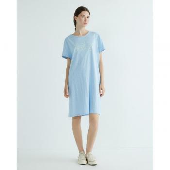 Vestido corto de manga con logo Gap