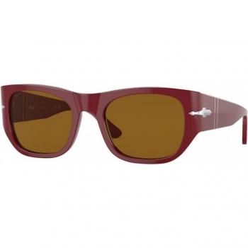 Persol PO3308S Unisex Square Sunglasses, Color: 117233 (Red/Burgundy), Size: 51 MM