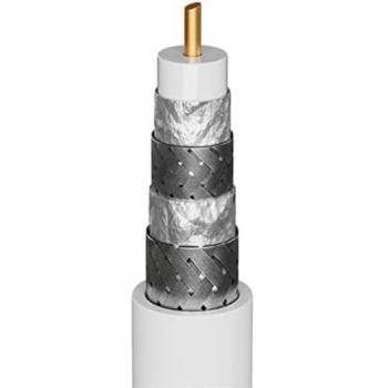 Cable Coaxial de Antena 120 dB, 4x Apantallado, CCS, 500 m