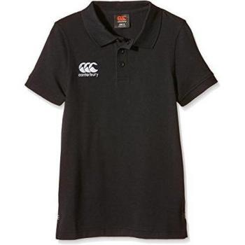 Canterbury Polo de Manga Corta para bebé sin Mangas Waimak Negro Negro Talla:Talla 14