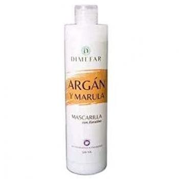 Mascarilla Hidratante de Argán y Marula con Keratina 500 ml Dimefar