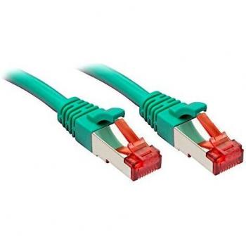 Lindy Cat6 S/FTP Green Networking Cable 0.3m (RJ45 to RJ45)
