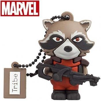 Llave USB 16 GB Rocket Raccoon - Memoria Flash Drive 2.0 Original Marvel Avengers, Tribe FD035503