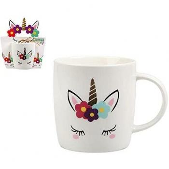 BigBuy Home S1124472 Taza 116427 Unicornio, 340 ml