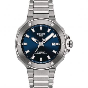 Tissot T-Race Powermatic 80 Automatic Men's Watch - Blue/Silver, 41mm, 10ATM